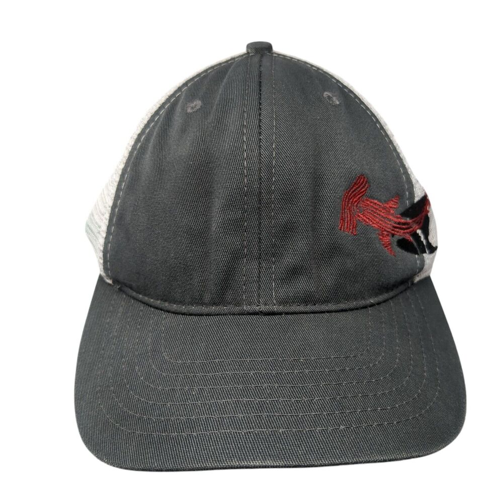Cloud-Fit Snapback Trucker Hat Gray One Size Adjustable Mesh Back Crazy Shirts